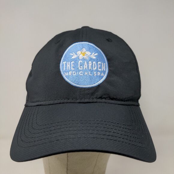 Ahead Men's Strapback Hat Medical Spa Cap Black Mid Fit Embroidered Logo - Picture 2 of 12